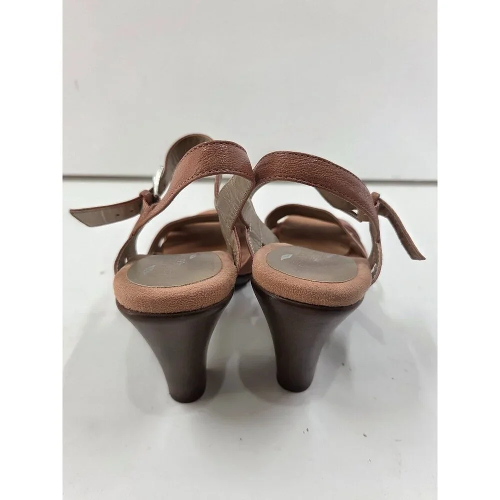 Aerosoles Cone Heeled  Sandel Adjustable Buckle Women's  Carmel Size 9.5 Comfort
